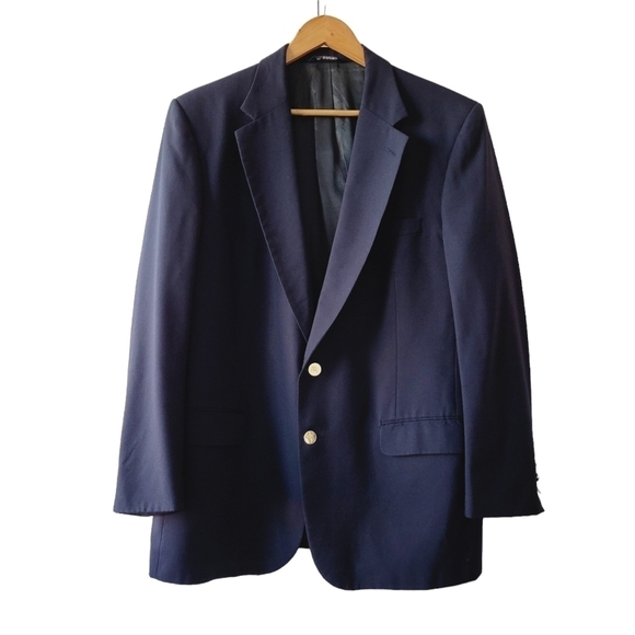 Men's Burberry Navy Blazer - Picture 1 of 16